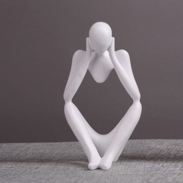 Thinker Statue Abstract Figure Sculpture Small Ornaments Resin Statue Home Crafts Home Decoration Modern Figurines For Interior - Image 10