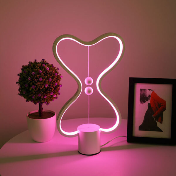 7 Colors Balance Lamp LED Night Light USB Powered Home Decor Bedroom Office Table Night Lamp Light - Image 4