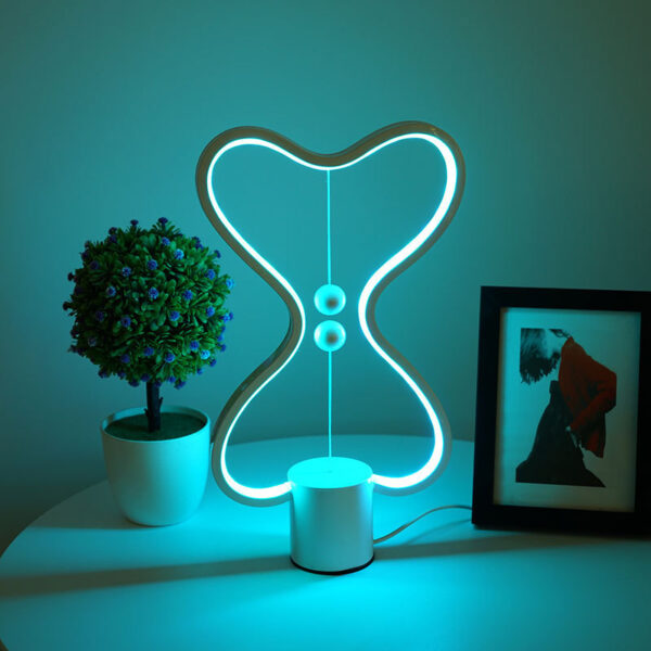 7 Colors Balance Lamp LED Night Light USB Powered Home Decor Bedroom Office Table Night Lamp Light - Image 5
