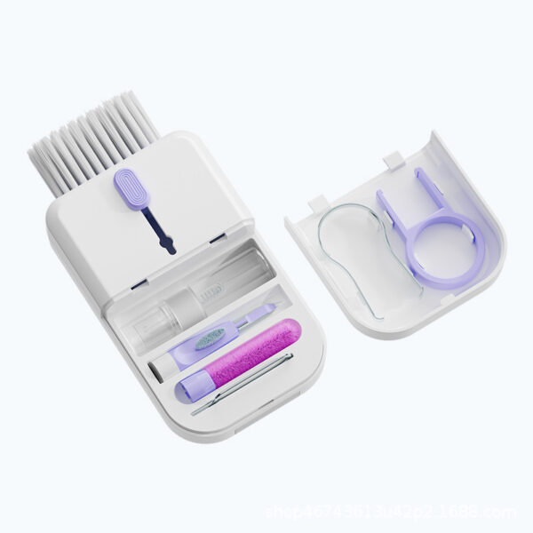 Portable 11 In 1 Multifunctional Cleaning Kit Computer Keyboard Cleaner Phone Screen Clean Tools Earphone Clean Brush With Storage Box - Image 2