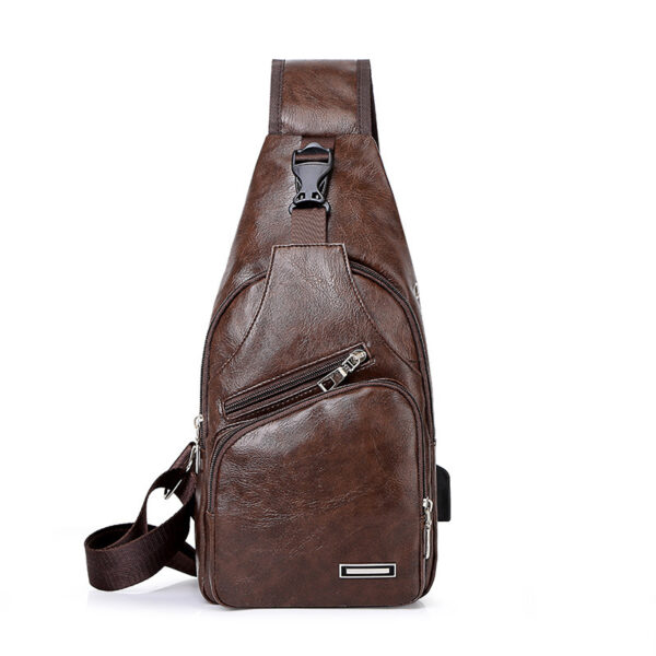 Casual Fashion Men's USB Charging Chest Bag - Image 6