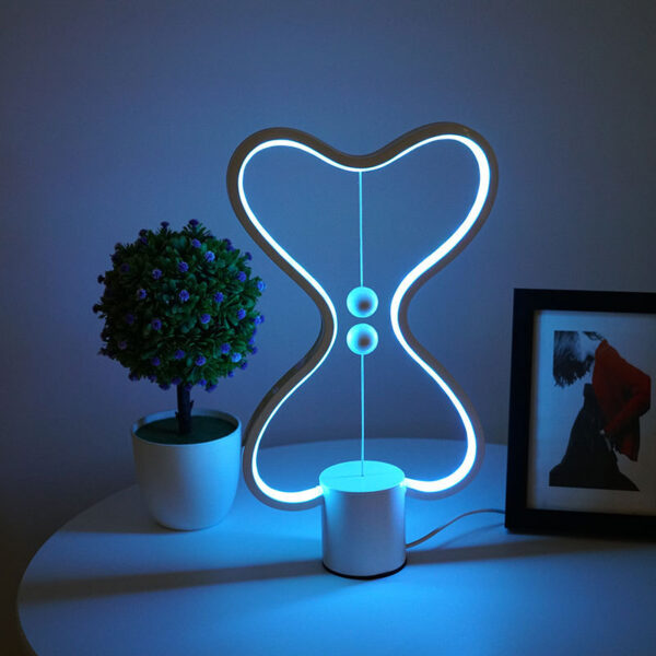7 Colors Balance Lamp LED Night Light USB Powered Home Decor Bedroom Office Table Night Lamp Light - Image 3