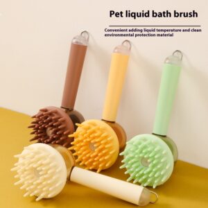 Pet Silicone Massage Brush – Bath & Grooming Tool