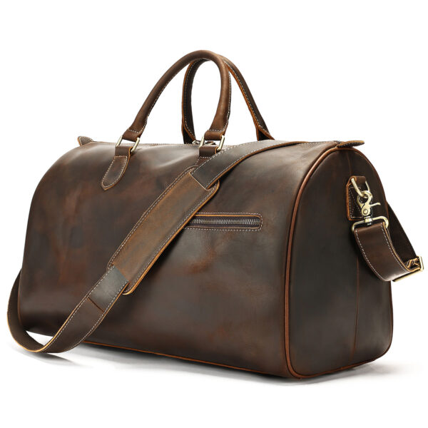 Travel Vintage Leather Large-capacity Crossbody Bag - Image 5