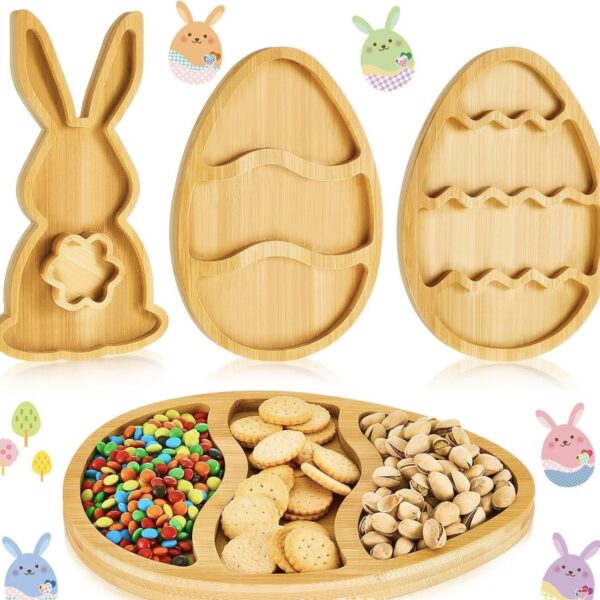 Snack Dish Home Kitchen Dried Fruit Plate Bamboo Products - Image 7