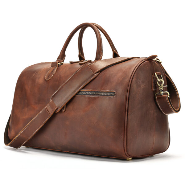 Travel Vintage Leather Large-capacity Crossbody Bag - Image 4