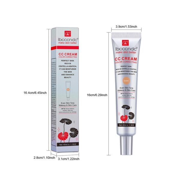 Moisturizing Correcting CC Cream Waterproof Anti-sweat Makeup Before Concealer Lasting Women Makeup Protect Skin Erborian Make - Image 4